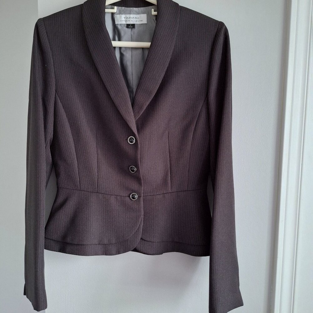 Tahari ASL Grey Blazer